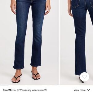 MOTHER Dark Indigo Bootcut Jeans